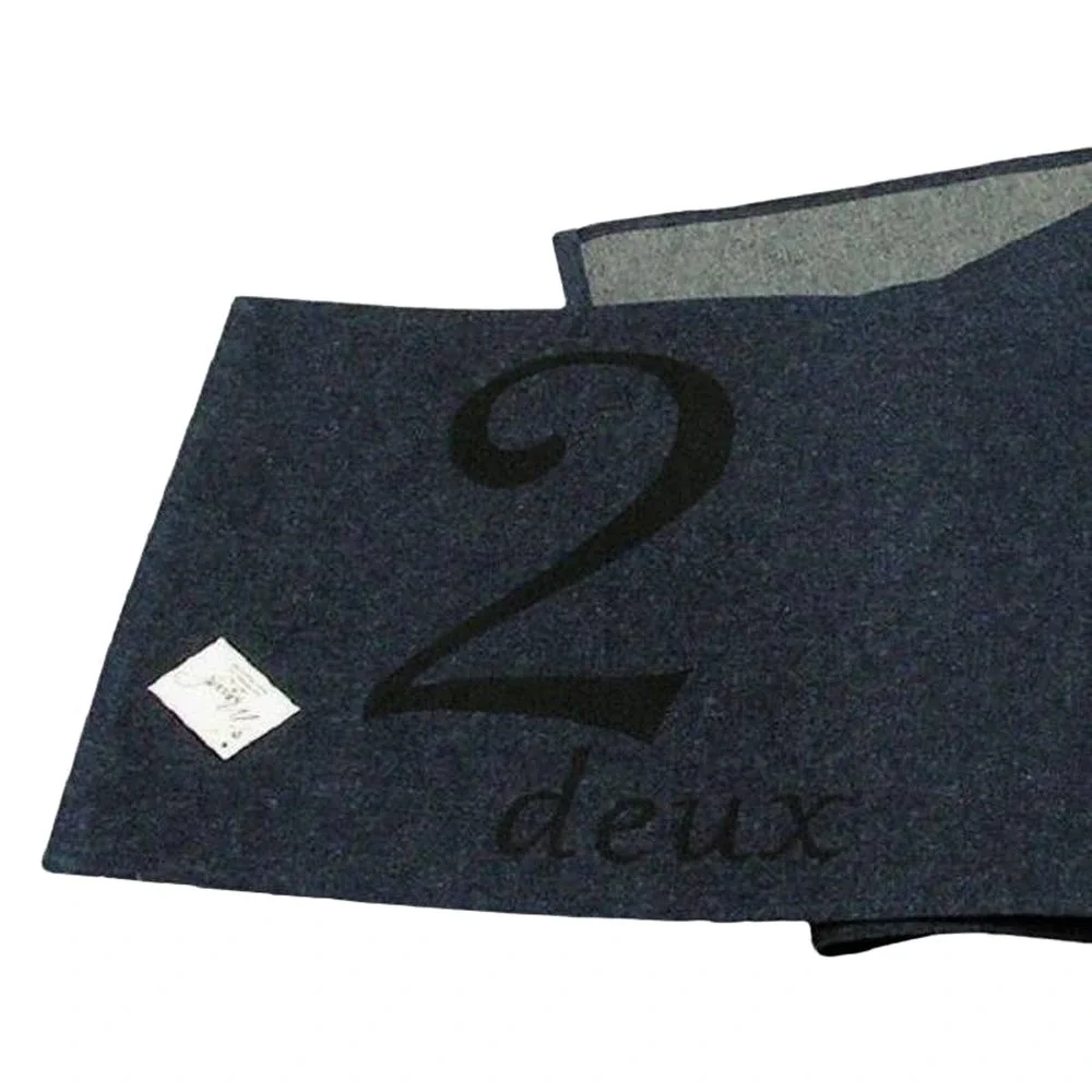 Manual Woodworkers French Deux 2 Denim Table Runner Country Farmhouse Cotton